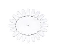 Gogogmee 10pièces Roue De Présentation De Vernis à Ongles Lot De Panneaux De Faux Ongles Transparents Pour Nail Art Pratique Et Affichage Professionnel
