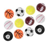 Gogogmee 12 pièces Balles Colorées Ensemble Cadeau Résistant Résine pour Entraînement et Pratique Adultes et Adolescents