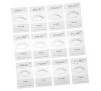 Gogogmee 12 Pièces Carte Essai Cils Outil Exposition pour Extension de Cils Support Faux Compact pour Maquillage et Usage Salon Affichage Précis des Styles