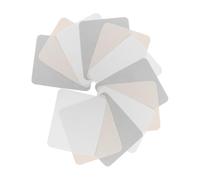 Gogogmee 12 pièces Chiffons Microfibres pour Lunettes Suédine Douce Lingettes Nettoyage Optique Réutilisables pour Verres Écrans Élimination des Traces et Poussières Lot Beige Gris Blanc