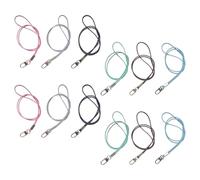 Gogogmee 12 Pièces Cordons Tour de Cou pour Badge Identification Sangles Élastiques Détachables Multicolores Résistantes et Légères pour Étudiants Bureaux et Conférences