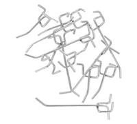 Gogogmee 12 pièces Crochets Muraux Acier Inoxydable pour Panneau Perforé Lot de Crochets Tripodes Robustes pour Étagères de Supermarché Présentoirs Bijoux Rangement Garage et Atelier