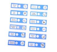 Gogogmee 12 pièces Lames Préparées pour Microscope Garçon Fille Échantillons Animaux Spécimens Éducatifs Plastiques Sûrs sans Bords Tranchants pour Science Biologique