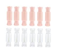 Gogogmee 12 pièces Lot de Tubes Vides pour Gloss à Conteneurs Transparents et Roses Design Dégradé et Durables pour DIY Couleur à et Maquillage Portable