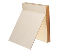 Gogogmee 12 Pièces Lot Planches Carrées Contreplaqué pour Loisirs Créatifs Peinture Gravure Découpe