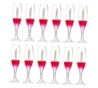 Gogogmee 12 pièces Mini Lip Gloss Tubes Unique Wine Glass Shape Refillable Lipstick Bottles Portable For Travel And Makeup Artists