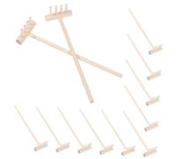 Gogogmee 12 pièces Mini Râteau Zen de Table Petit Outil Jardinage Japonais Léger et Décoratif pour Jardin Zen Râteau Miniature Sable Lisse Accessoire Pratique pour Bureau et Maison