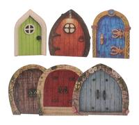 Gogogmee 12 Pièces Miniature Fairy Garden Doors Tiny House Decoration Accessories for Photography and Children's Play