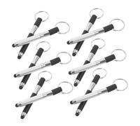 Gogogmee 12 Pièces Stylet Capacitif Mini Portable Forme de Stylo avec Porte Clés et Pratique pour Écrans Tactiles Noir et