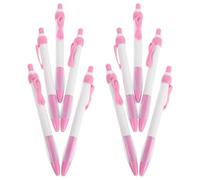 Gogogmee 12 Pièces Stylo à bille caritatif Écrire des stylos portable mignon confortable Pink