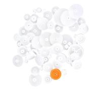 Gogogmee 128 pièces Kit de Rouages Plastique Haute Précision Poulie Courroie Moteur DIY Modélisme Accessoires Voiture Robot et Projets Éducatifs Résistants Température
