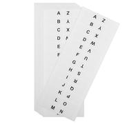 Gogogmee 14 feuilles Étiquettes Index Alphabetiques Autocollantes de Marqueurs de Page Blancs A à Z Stickers Classificateurs Pratiques pour Cahiers et Lectures Autocollants