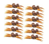 Gogogmee 15 pièces Leurre de PVC Appât Souple Crabe Simulé Bait Lente Immersion pour Eau Douce Attire Bass et Poissons Pan Leurre Réaliste pour Freshwater
