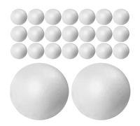 Gogogmee 1500 Pièces Boules Polystyrène Rondes Mini Boules Blanches Lisses pour Bricolage Remplissage de Couronnes et Décorations Végétales Fournitures Créatives pour Projets Éducatifs et