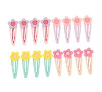 Gogogmee 16 Pièces Asian Flower Hair Clips Set Candy Color Floral Barrettes For Women And Korean Inspired Soft Clay Clips Cute Hair Accessories For Stylish Hairstyles