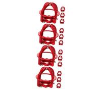 Gogogmee 16 Pièces Couvercle de Protection Métallique pour Tête de Gicleur Incendie Installation Rapide sans Démontage Couleur Rouge Visible pour Plafond Résidentiel