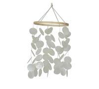 Gogogmee 1Pièce Éolien de Mer Décoration Murale Minimaliste avec Coquillages Pendentif pour Jardin et Intérieur pour et