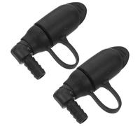 Gogogmee 2 Embouts Buccaux en Silicone Souple pour Poche à Eau Valve de Rechange Étanche Connecteur Compatibles Cyclisme et Randonnée Embouts Anti-Fuite Noirs Kit Valve D’Aspiration