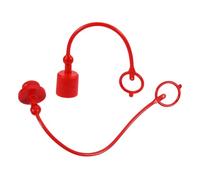 Gogogmee 2 ensembles Cache-poussière Hydraulique avec Anneau de Retenue Intégré Résistant Haute Température de Capuchons pour Coupleur Rapide Npt Protection Antipoussière et Facile à