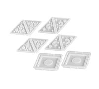 Gogogmee 2 Ensembles Moule Silicone Pyramide pour Bougeoirs DIY Formes Lune Étoile Cœur Flexible et Réutilisable pour Résine Cire et Plâtre Décoration Maison