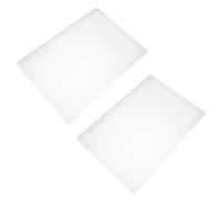 Gogogmee 2 ensembles Pochoir Lignes Droites avec Règle Plastique Espacement Guide Écriture et Dessin Calligraphie pour Journaux et Lettrage