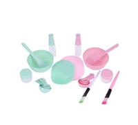 Gogogmee 2 ensembles Set Bol Masque Visage Silicone avec Pinceau et Spatule Kit Soin Facial DIY Rose et Vert Aléatoires Outil Mélange Pratique et Couleur Aléatoire Couleur Aléatoire