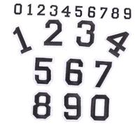 Gogogmee 2 ensembles Stickers Numériques Autocollants pour Vêtements Tissu Non Tissé Résistant DIY Décoration et Réparation de Maillots de Football Chiffres Auto-adhésifs