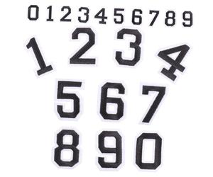 Gogogmee 2 ensembles Stickers Numériques Autocollants pour Vêtements Tissu Non Tissé Résistant DIY Décoration et Réparation de Maillots de Football Chiffres Auto-adhésifs