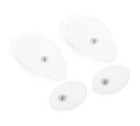Gogogmee 2 paires Patches Électrodes Silicone Auto-adhésives pour Massage Acupoint Lot de Flexibles pour Soulagement Professionnel Compatibles pour Usage Domestique sur Dos Cou Épaules et