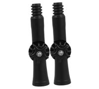Gogogmee 2 Pièces Adaptateur Angle Rotatif Plastique Adaptateur Réglable pour Rallonge de Poteau Accessoire de Vadrouille avec Joint Orientable Compatible Embouts Filetés Noir