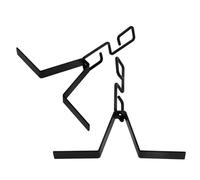 Gogogmee 2 Pièces Adaptateur de gouttière raccord de vidange à chaîne de Pluie Crochet de Descente de gouttière Black