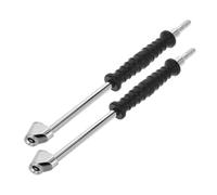 Gogogmee 2 pièces Adaptateur Valve Pneu avec Manivelle Embout Gonfleur Flexible pour Voiture et Camion Tuyau Gonflage Pneus Rallonge Valve et Polyvalente