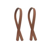 Gogogmee 2 Pièces Anses Sac à Main Cuir PU Sangle de Remplacement pour Sac Cabas Femmes Poignée Perforée Cousue Main pour DIY