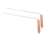 Gogogmee 2 Pièces Baguettes Cuivre Pur pour Radiesthésie Divination de Eau et Localisation de Trésors Outils Précis et Durables pour Recherches et Détections Variées