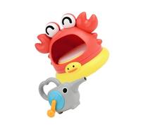 Gogogmee 2 pièces Bain Crabe Souffleur de Bulles Créatif sans Batterie de Bain Sûr pour Garçon Fille Interactif à Manivelle pour Garçon Fille et Tout