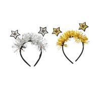 Gogogmee 2 Pièces Bandeau À Paillettes Étoile À Cinq Branches Serre Tête De Noël Cerceau De Cheveux Festif Pour Fêtes Et Cosplay Enfants Adultes