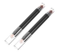Gogogmee 2 pièces Bâton Ombre Paupières Double Embout Pinceaux Maquillage Réutilisables pour Application et Diffusion Fards à Paupières Mat Confortables et Durables pour Usage Personnel et