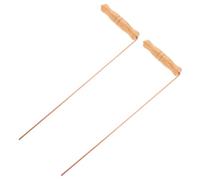 Gogogmee 2 pièces Bâtons Divinatoires Cuivre Pur pour Détection Fantômes Recherche Eau et Or Baguettes Sourcier Portables pour Localisation Précise et Suivi