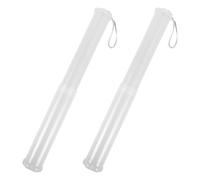 Gogogmee 2 pièces Boîte à Crayons Transparente Extensible Plastique Rangement Léger et Portable pour Pinceaux et Stylos Organiseur Multifonctionnel pour Étudiants et Artistes