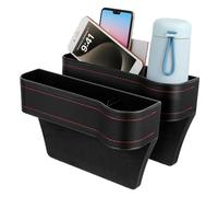 Gogogmee 2 Pièces Boîte de Rangement Siège Auto Organisateur de Crevasse Entre Sièges Remplisseur Despace Latéral Voiture Installation Facile Compatible Conducteur et Passager