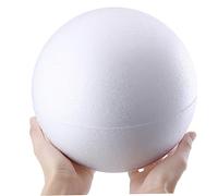 Gogogmee 2 Pièces Boules de Mousse Solides Blanches pour Bricolage Garçon Fille Décoration DIY Noël Matériel Créatif Éducatif pour Projet Artistique
