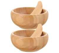 Gogogmee 2 Pièces de Mélange pour Masque Facial Naturel avec Spatules Beauté et Applicateurs pour Crèmes et Lotions Kit de Préparation DIY pour Soins Du Visage