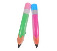 Gogogmee 2 Pièces Décor Crayon Gonflable Jouets Anniversaire et Rentrée Scolaire Décoration Suspendue Classe Couleurs Rose et Vert Décorations Légères et Portables pour Fête et Salle de