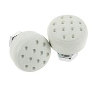 Gogogmee 2 Pièces Embouts de Frein en Caoutchouc Réglables pour Patins à roulettes Double Rangée, 2 Pièces, Couleur Vert Menthe avec Structure Alvéolée, Accessoires de Remplacement pour