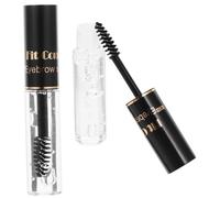 Gogogmee 2 Pièces Façonnant Les Sourcils Cire Coiffante Pour Les Sourcils Gel De Fibres Gel Pour Cils Longue Tenue De Maquillage Pour Les Sourcils Plumeux 3d Transparent Liquide