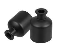 Gogogmee 2 pièces Flacon Diffuseur Verre Mat Lot de Bouteilles Cylindriques Élégantes Rechargeables pour Huiles Essentielles et Parfum Ambiance pour Diffuseurs à Roseaux et Décoration
