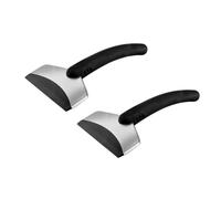 Gogogmee 2 Pièces Grattoir Pare Brise Auto Pelle à Neige avec Poignée Ergonomique Antidérapante Outil Dégivrant pour Voiture Compacte