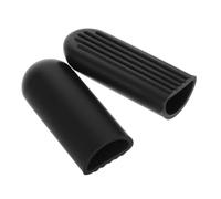 Gogogmee 2 Pièces Housse de Protection Silicone pour Support Pied de Trottinette Électrique Prolongateur de Béquille Antidérapant Noir Protection et Extensible