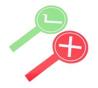 Gogogmee 2 pièces Jeu de Panneaux de Vote Double Face pour Garçon Fille Signes Portables Oui Non Outils pour Activités Scolaires et Fêtes