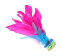 Gogogmee 2 pièces Jeu de Volant Traditionnel Chinois en Plumes pour Sport de Pied Divertissement et compétition pour Enfants et Adultes 2 pièces Rose Style de Base aléatoire